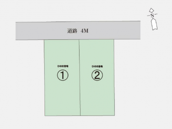 岡山市北区神田町、土地の間取り画像です