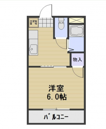 岡山市北区神田町、収益物件/マンションの間取り画像です