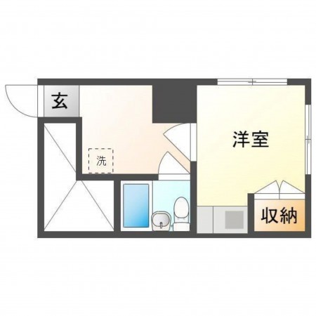 岡山市北区大供、収益物件/マンションの間取り画像です