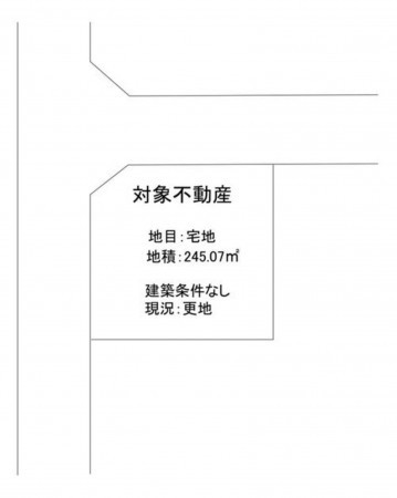 岡山市北区御津国ケ原、土地の間取り画像です