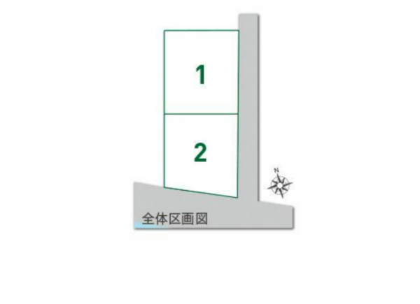 岡山市北区今保、土地の間取り画像です