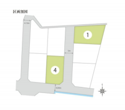 岡山市北区北方、土地の間取り画像です