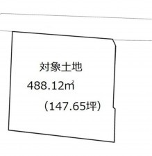 岡山市北区三野、土地の間取り画像です