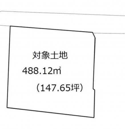 岡山市北区三野、土地の間取り画像です