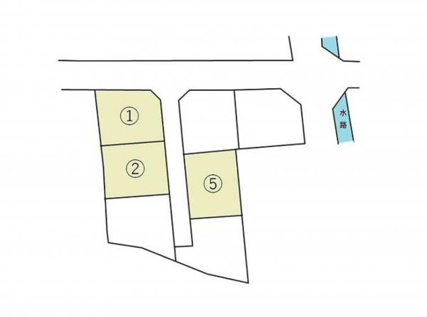 岡山市北区延友、土地の間取り画像です