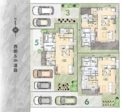 岡山市北区平田、新築一戸建ての画像です