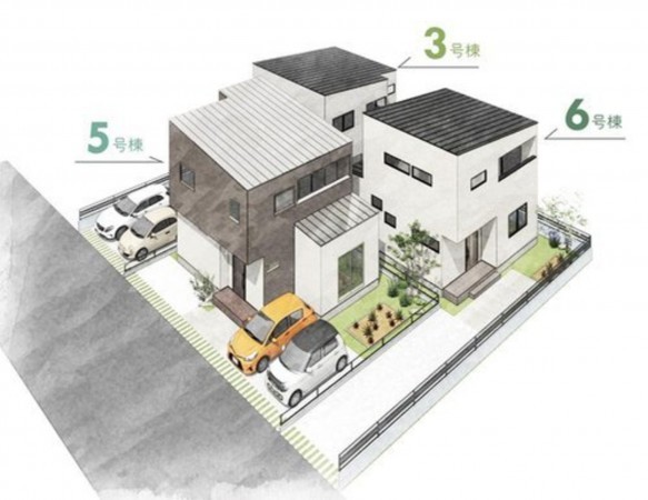 岡山市北区平田、新築一戸建ての画像です