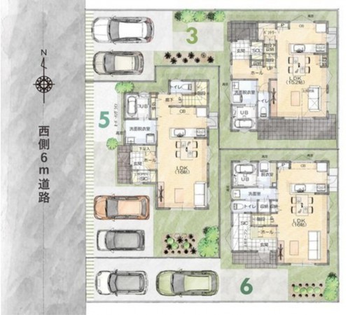 岡山市北区平田、新築一戸建ての画像です