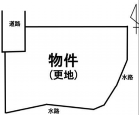 岡山市北区牟佐、土地の間取り画像です