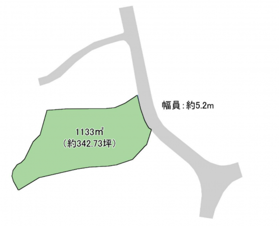 岡山市北区菅野、土地の間取り画像です