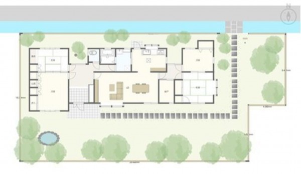 岡山市北区高松原古才、中古一戸建ての間取り画像です