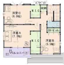 岡山市北区一宮、新築一戸建ての画像です