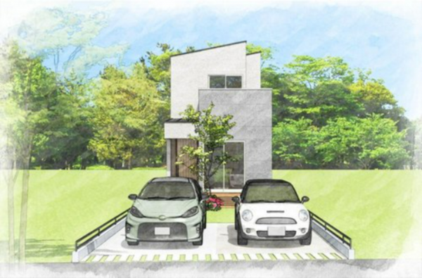 岡山市北区平田、新築一戸建ての画像です