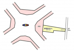 岡山市北区十日市中町、土地の間取り画像です