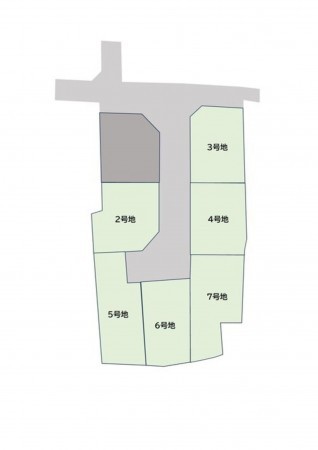 岡山市北区西辛川、土地の間取り画像です