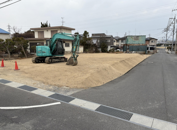 岡山市北区延友、土地の画像です