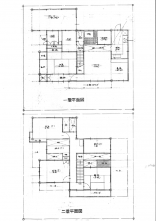 岡山市北区大窪、中古一戸建ての間取り画像です