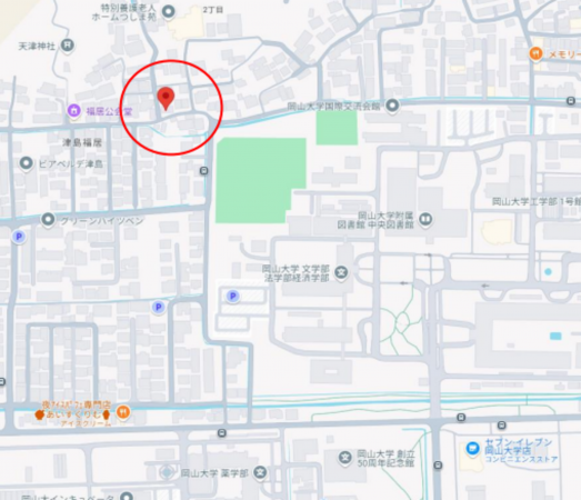 岡山市北区津島福居、土地の画像です