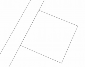 岡山市北区牟佐、土地の間取り画像です