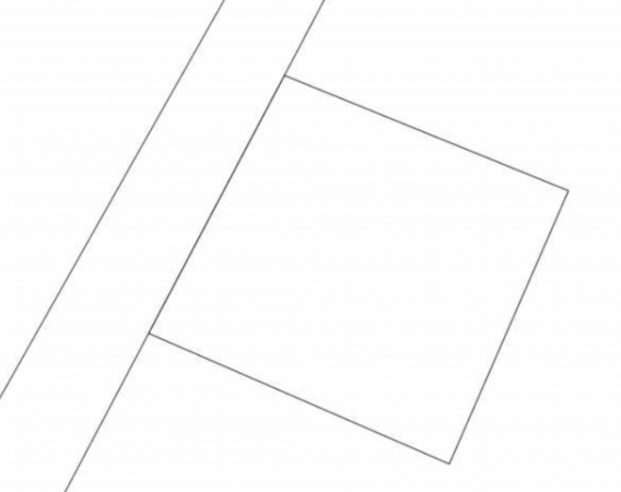 岡山市北区牟佐、土地の間取り画像です