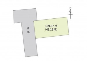 岡山市北区平野、土地の間取り画像です