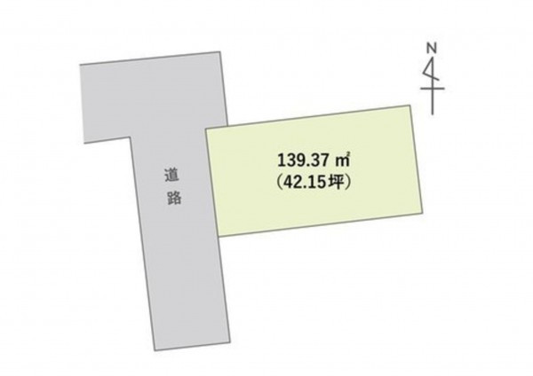 岡山市北区平野、土地の間取り画像です
