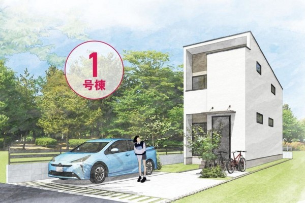 岡山市北区平田、新築一戸建ての画像です