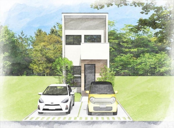 岡山市北区平田、新築一戸建ての画像です