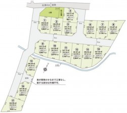岡山市北区吉備津、土地の間取り画像です