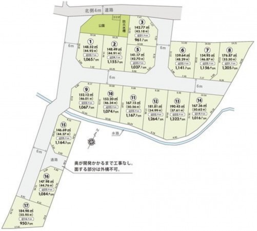 岡山市北区吉備津、土地の間取り画像です
