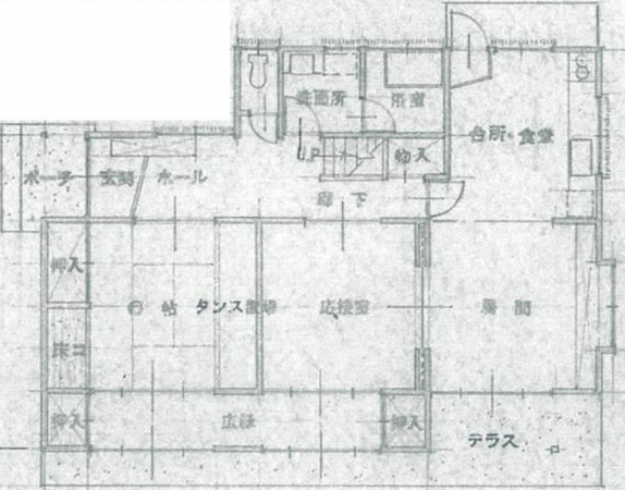 岡山市北区津島東、中古一戸建ての間取り画像です