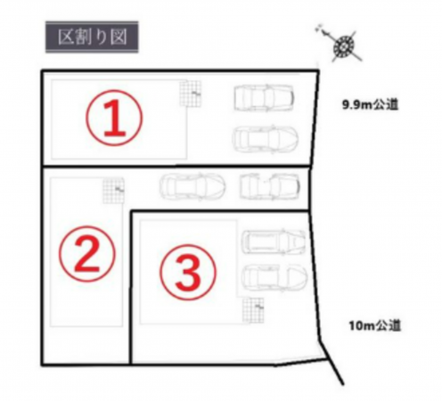 岡山市北区一宮、新築一戸建ての画像です