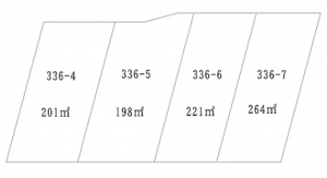 岡山市北区牟佐、土地の間取り画像です