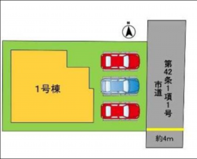 岡山市北区西崎、新築一戸建ての画像です