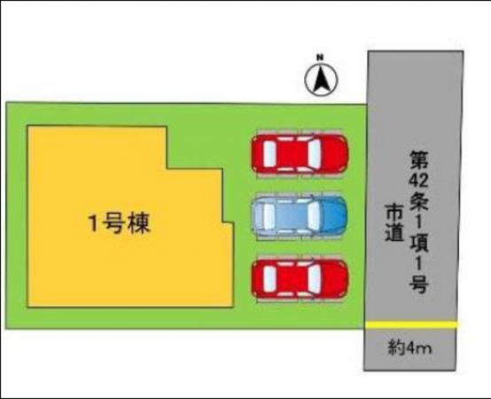 岡山市北区西崎、新築一戸建ての画像です