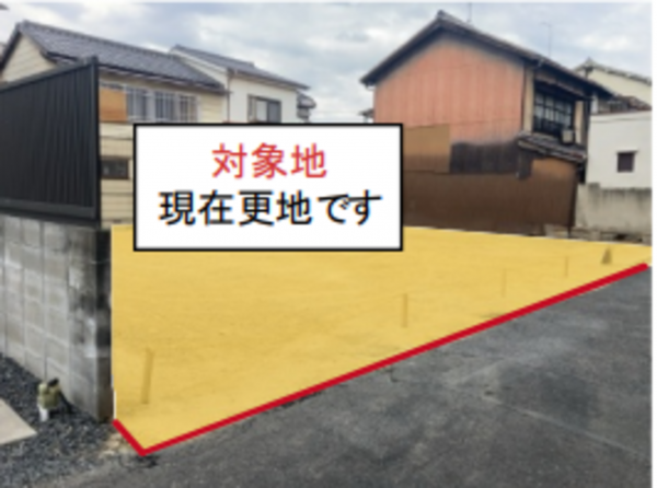 岡山市北区富町、土地の画像です