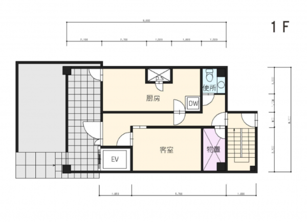 岡山市北区柳町、収益物件/店舗の画像です