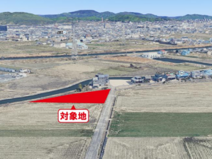 岡山市北区大内田、土地の画像です