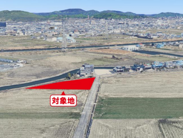 岡山市北区大内田、土地の画像です