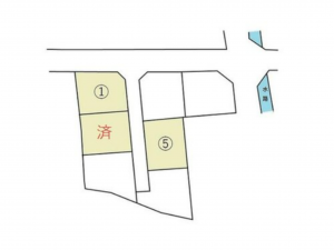 岡山市北区延友、土地の間取り画像です