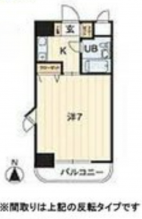 岡山市北区京町、マンションの間取り画像です