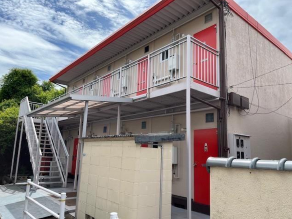 岡山市北区三野、収益物件/アパートの間取り画像です