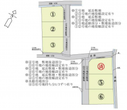 岡山市北区大窪、土地の間取り画像です