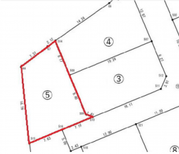 岡山市北区庭瀬、土地の間取り画像です
