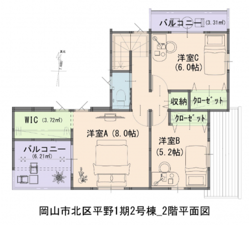 岡山市北区平野、新築一戸建ての画像です