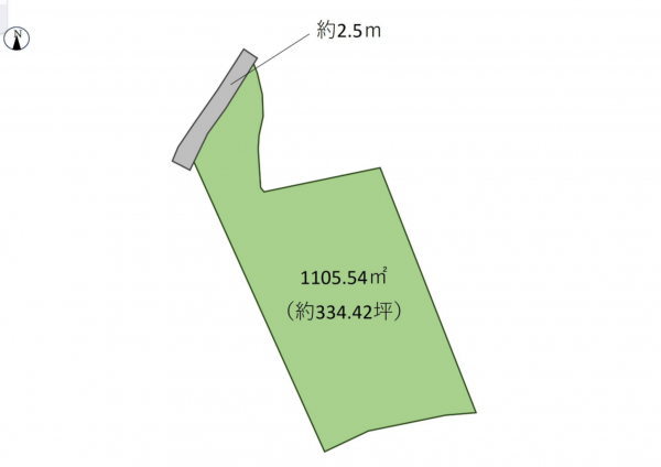 岡山市北区万成東町、土地の間取り画像です