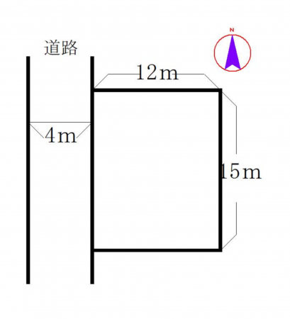 岡山市北区学南町、土地の間取り画像です