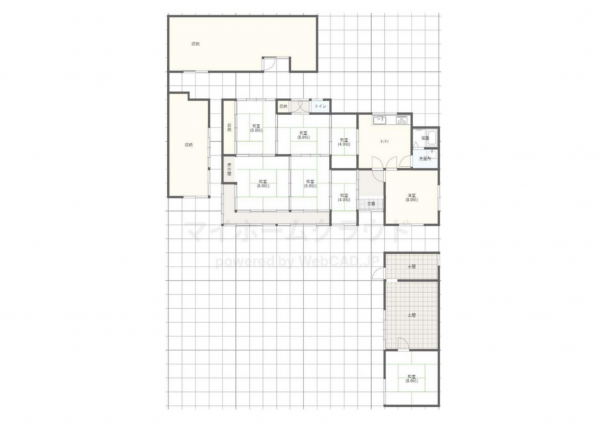 岡山市北区山上、中古一戸建ての間取り画像です