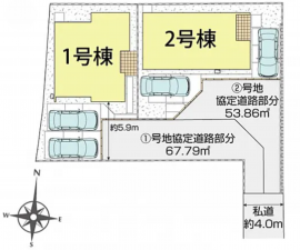 岡山市北区大安寺中町、新築一戸建ての画像です