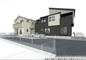 岡山市北区大安寺中町、新築一戸建ての画像です
